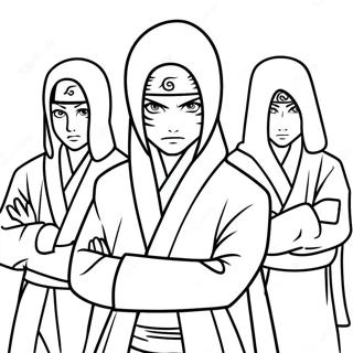 Pagina da Colorare di Akatsuki | pagina da colorare Akatsuki