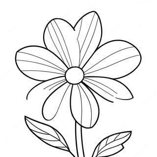 Pagina da Colorare Fiore Viola | pagina da colorare Viola