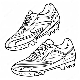Scarpa da Calcio Pagine da Colorare