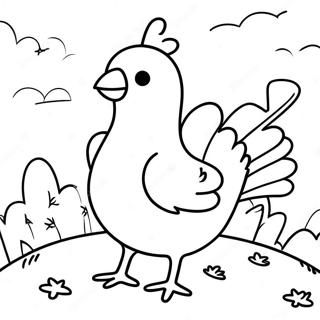 Pagina da Colorare di Dove è Chicky | pagina da colorare Dov'è Chicky