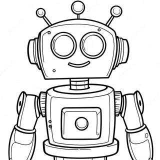 Pagina da Colorare Rob il Robot | pagina da colorare Rob il Robot