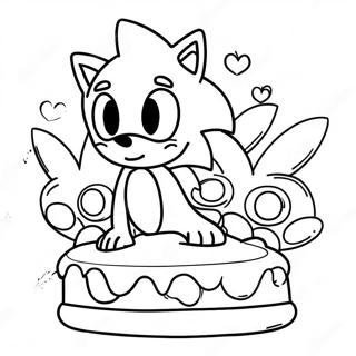 Buon Compleanno Sonic Pagine da Colorare