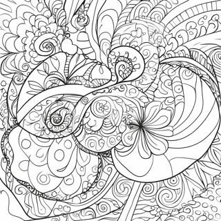 Pagina da Colorare con Motivo a Vortice | pagina da colorare Vortice