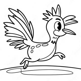 Pagina da Colorare del Velocissimo Corriere | pagina da colorare Roadrunner