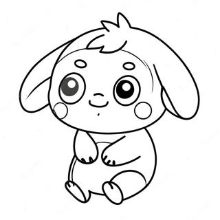 Pagina da Colorare Personaggio Momo Carino | pagina da colorare Momo