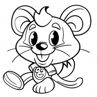 Pagina da Colorare Chuck E Cheese | pagina da colorare Chuck E Cheese