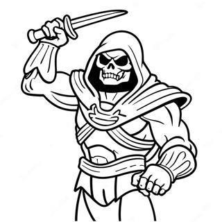 Pagina da Colorare di Skeletor | pagina da colorare Skeletor
