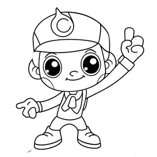 Pagina da Colorare di Cyberchase | pagina da colorare Cyberchase