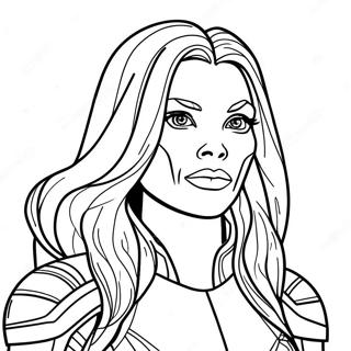 Gamora Pagine da Colorare