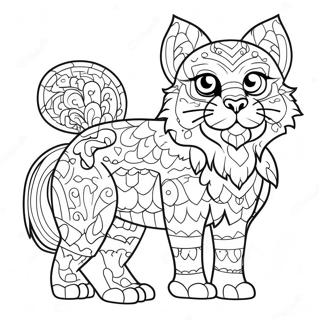 Pagina da Colorare Animali in Arte Pixel Colorata | pagina da colorare Pixel