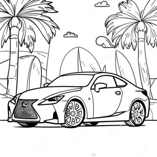 Pagina da Colorare della Lexus | pagina da colorare Lexus