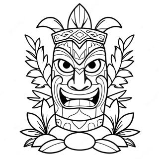 Pagina da Colorare di Tiki | pagina da colorare Tiki