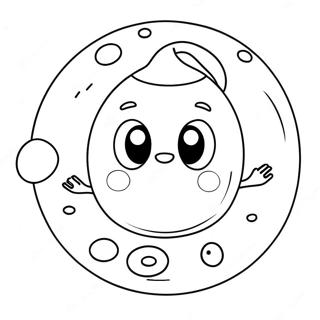Pagina da colorare del divertimento con le bolle | pagina da colorare Bolla