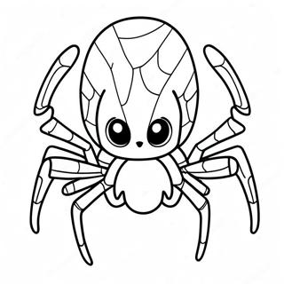 Pagina da colorare di Spider Sonic | pagina da colorare Ragno Sonic