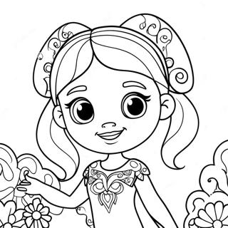 Pagina da Colorare di Mia e Me | pagina da colorare Mia e Me