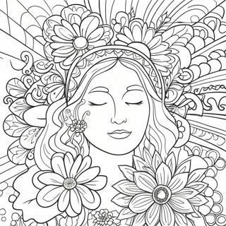 Pagina da colorare del respiro calmante | pagina da colorare Respira