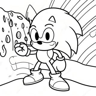 Pagina da colorare di Sonic Underground | pagina da colorare Sonic Underground