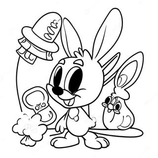 Pagina da Colorare dei Tiny Toons | pagina da colorare Tiny Toons
