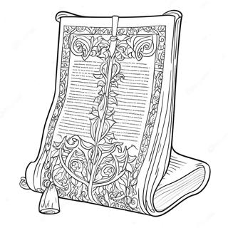 Pagina da Colorare della Torah | pagina da colorare Torah