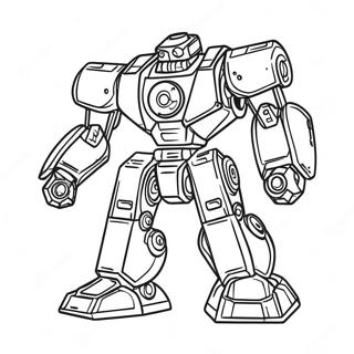 Pagina da Colorare di Mech | pagina da colorare Mech