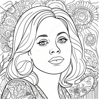 Pagina da Colorare Adele | pagina da colorare Adele