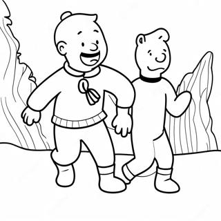 Tintin Pagine da Colorare