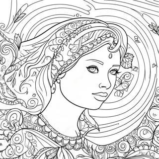 Pagina da colorare dell'anima | pagina da colorare Anima