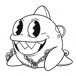 Pagina da Colorare di Chain Chomp | pagina da colorare Chain Chomp