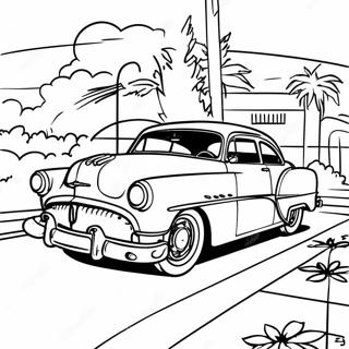 Retro degli Anni '50 Pagine da Colorare