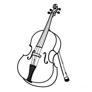 Pagina da Colorare Violoncello | pagina da colorare Violoncello