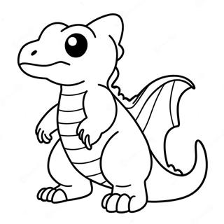 Pagina da Colorare Charmeleon | pagina da colorare Charmeleon