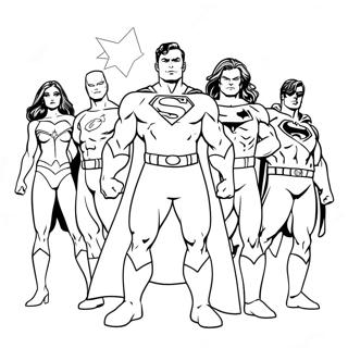 Pagina da Colorare Supereroi DC | pagina da colorare DC