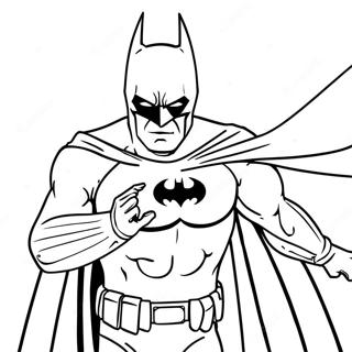 Batman in Azione Pagine da Colorare | pagina da colorare DC
