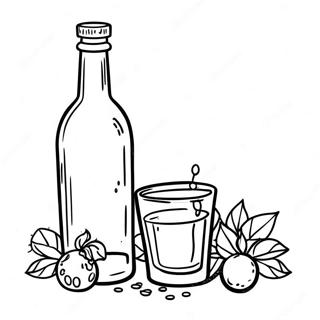 Pagina da Colorare dell'Alcol | pagina da colorare Alcol