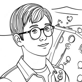 Pagina da Colorare di Alex | pagina da colorare Alex