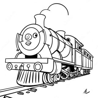 Pagina da Colorare di Percy il Treno | pagina da colorare Percy