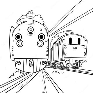 Pagina da Colorare di Percy con gli Amici | pagina da colorare Percy