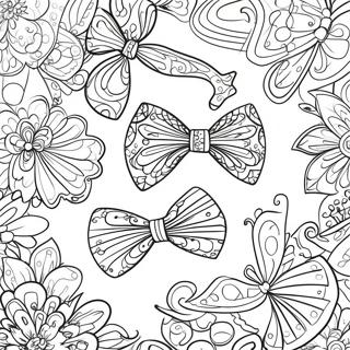 Pagina da Colorare del Papillon Colorato | pagina da colorare Cravatte