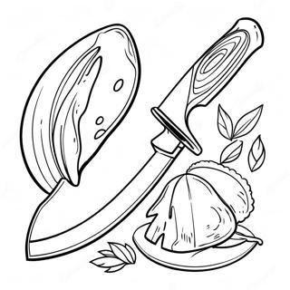 Pagina da Colorare Coltello | pagina da colorare Coltello