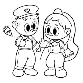 Pagina da Colorare Personaggi Colorati di Project Playtime | pagina da colorare Project Playtime