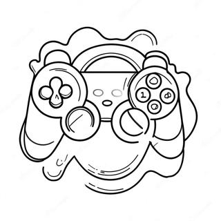 Pagina da colorare del logo PlayStation | pagina da colorare PlayStation
