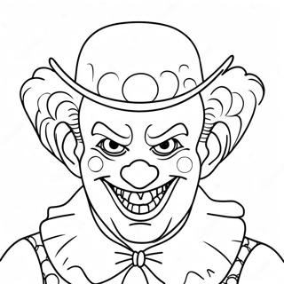 Pagina da Colorare del Clown Divertente di It | pagina da colorare Essi