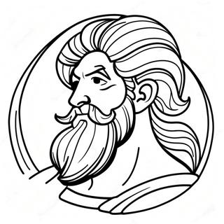 Pagina da Colorare di Zeus | pagina da colorare Zeus