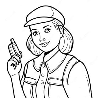 Pagina da Colorare del Classico Mistero di Nancy Drew | pagina da colorare Nancy Drew