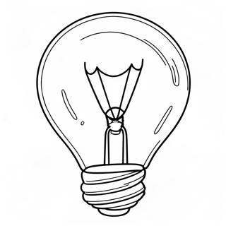 Pagina da Colorare della Lampadina | pagina da colorare Luce