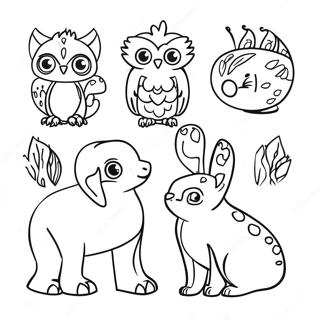 Pagina da Colorare Design di Animali Cricut | pagina da colorare Cricut
