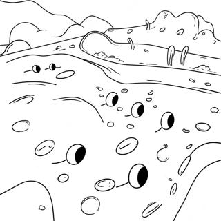 Pagina da Colorare di Buchi nel Terreno | pagina da colorare Buchi
