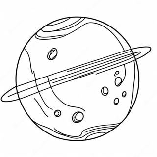 Pagina da Colorare del Pianeta Pluto | pagina da colorare Pianeta Pluto
