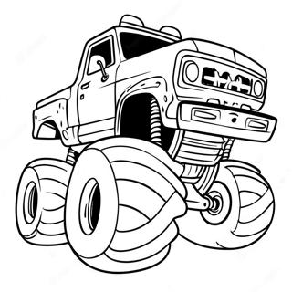 Pagina da Colorare Monster Truck Rampage | pagina da colorare Furia