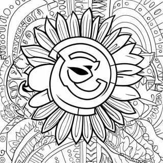 Pagina da colorare del logo dei Chiefs | pagina da colorare Capitani